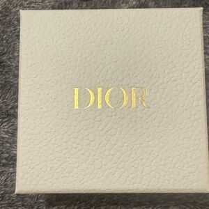 Dior Cream Textured Box with Gold Lettering